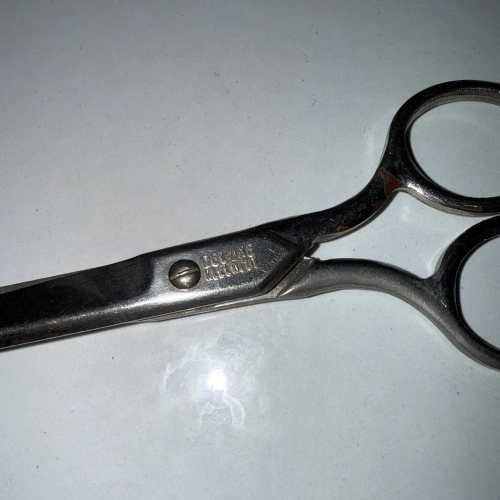Vintage Scissors‎ Delux Kleencut Forged S USA 4